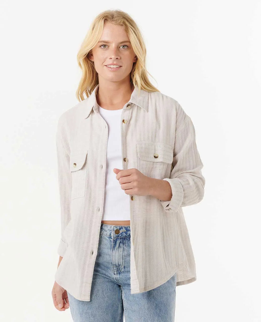 Oceanic Textured Shacket