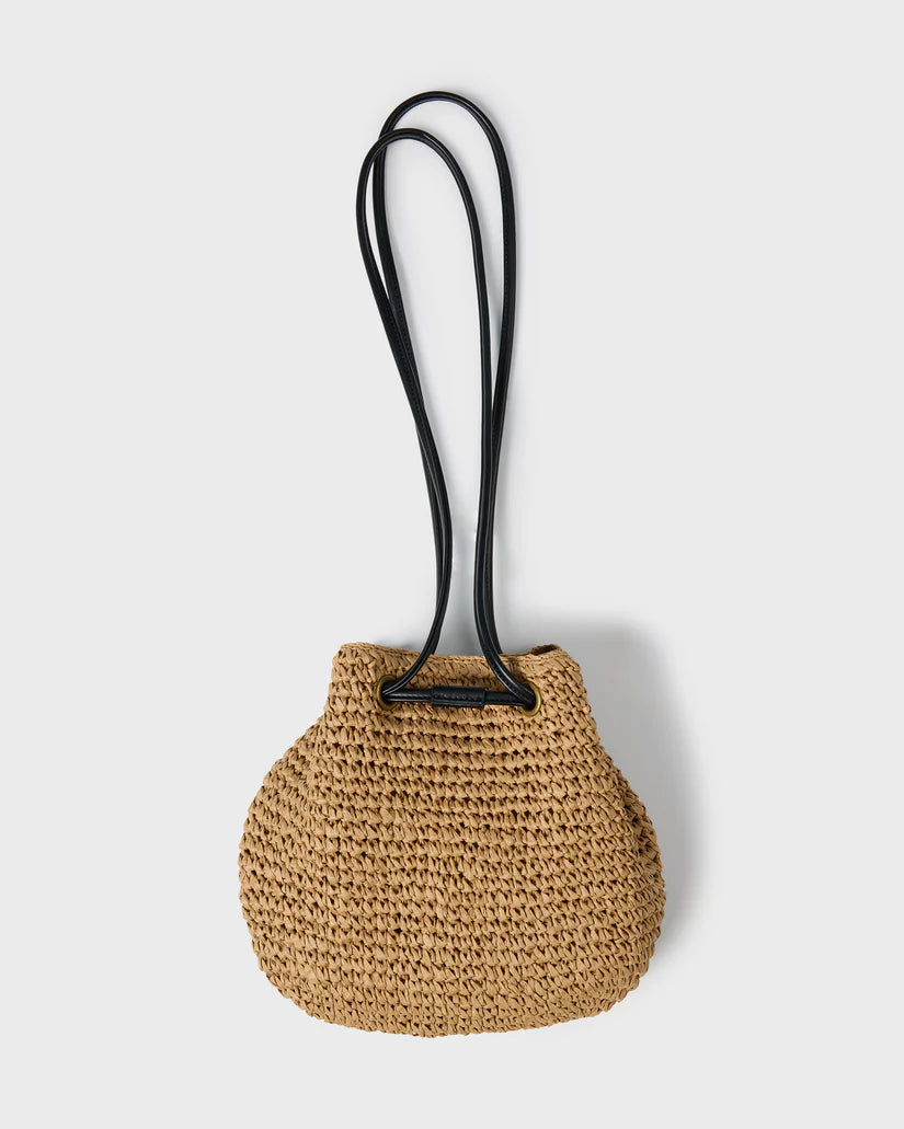 Date Palm Crossbody Mini Straw Tote