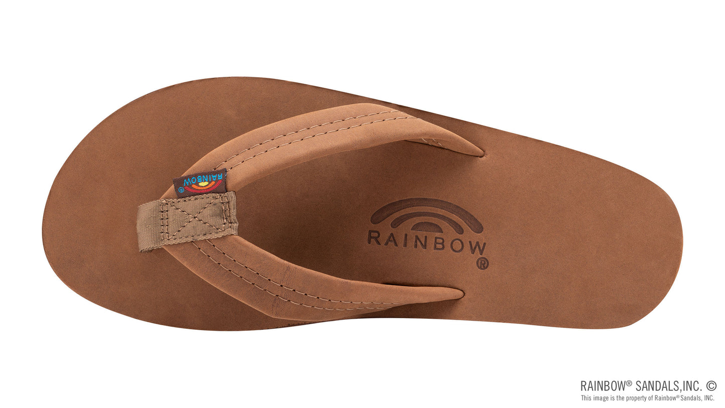 Men's Single Layer Premier Leather 1" Strap Sandal