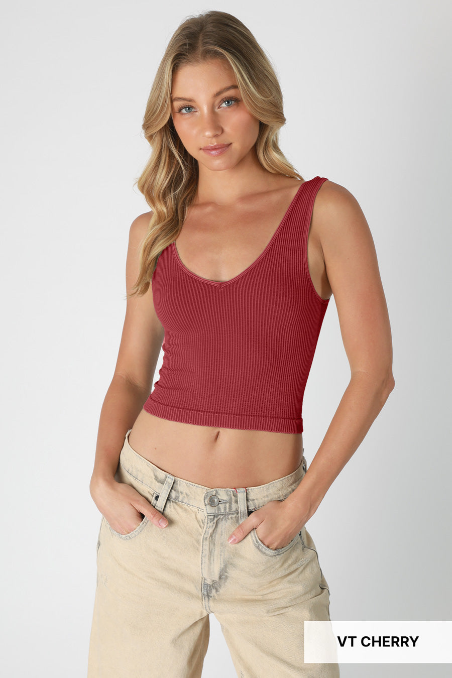 Vintage Reversible Crop Top
