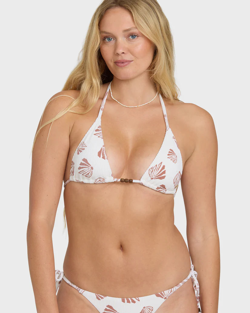 Sandy Shells Remi triangle bikini top by Billabong
