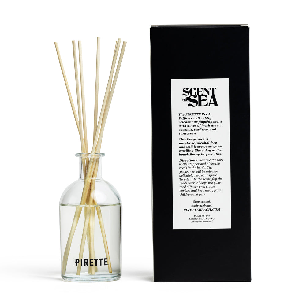 Pirette reed diffuser — back view