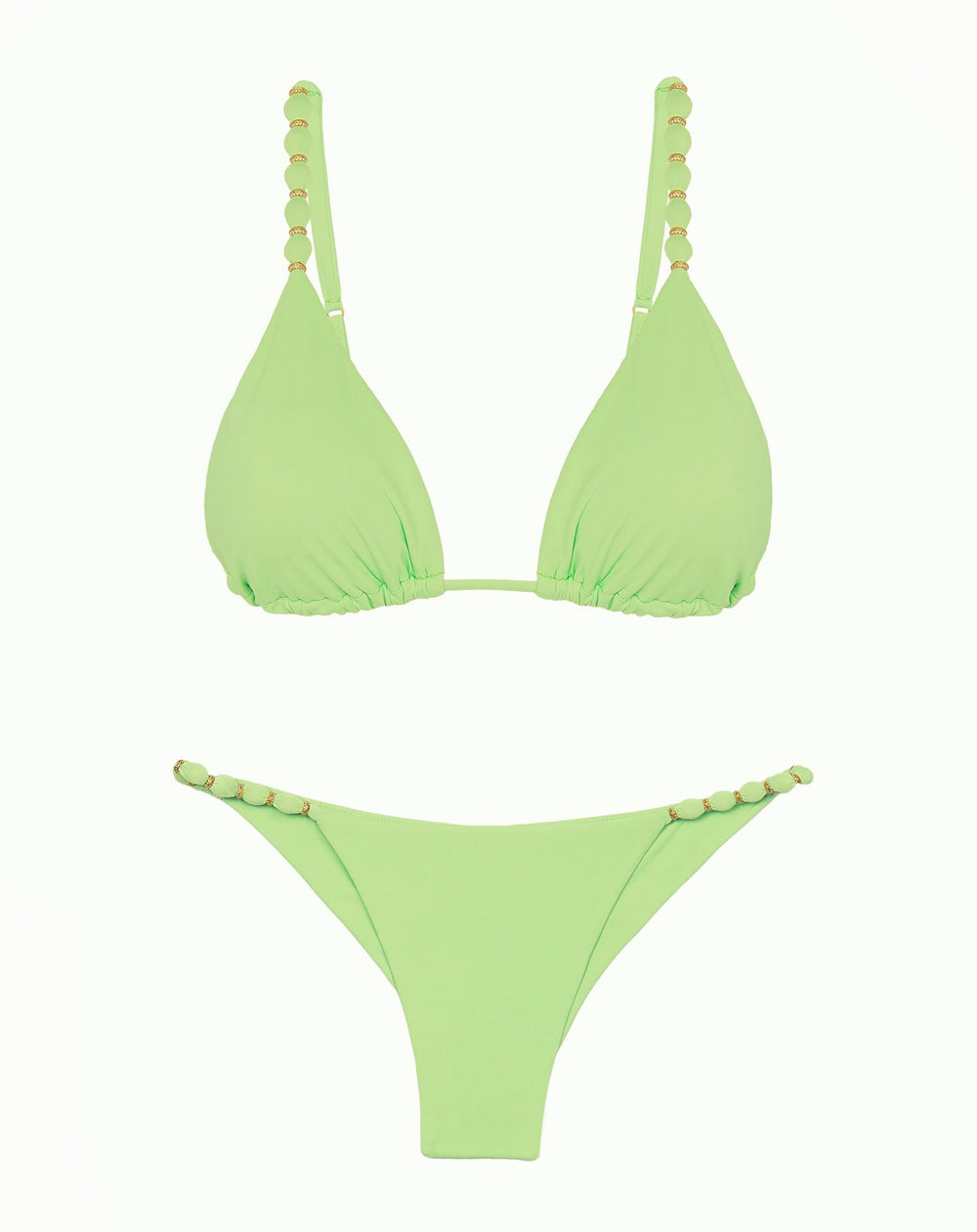 Beads Tri Parallel Bikini Top