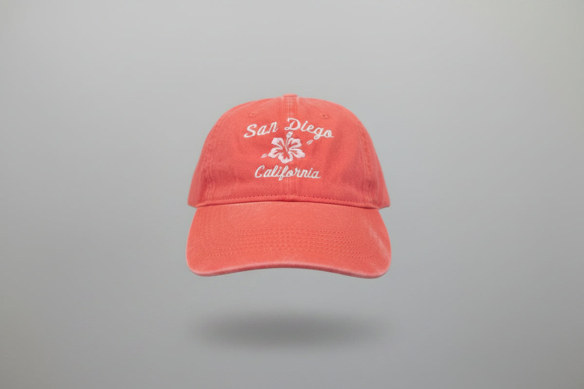 Embroidered San Diego Washed Baseball Hat