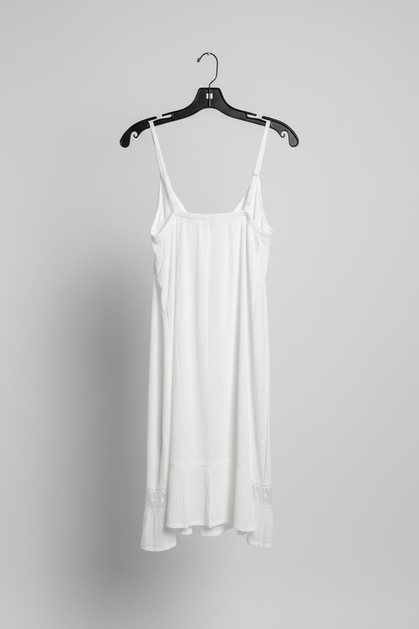 Faux Buttoned Down Cover Up Dress