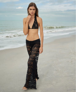 Lace Diva Malibu lace pants in Lace Diva — glam view, PQ Swim