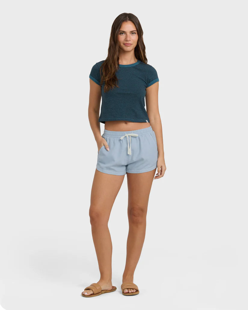 Road Trippin shorts in Washed Chambray — front full body view, Billabong