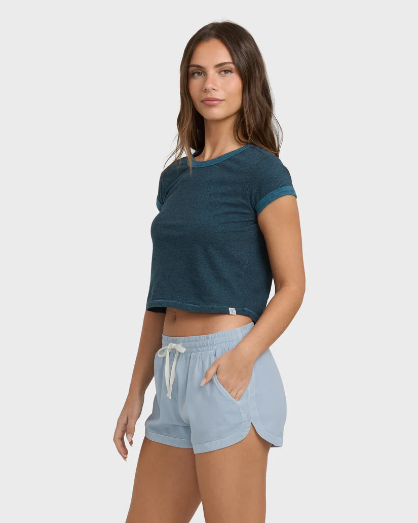 Road Trippin shorts in Washed Chambray — side view, Billabong