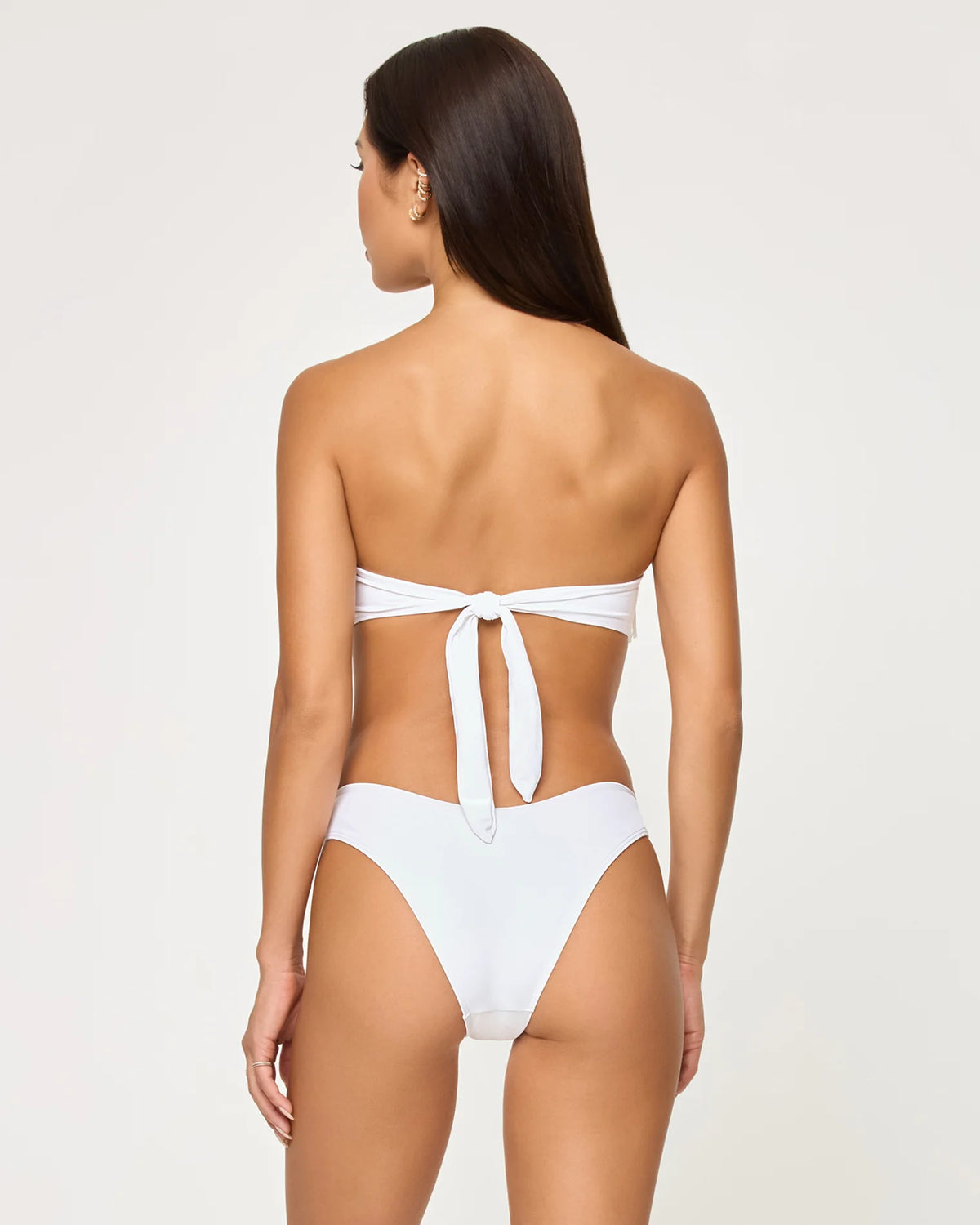 Rocky classic bikini bottom in White — view 3, L*Space