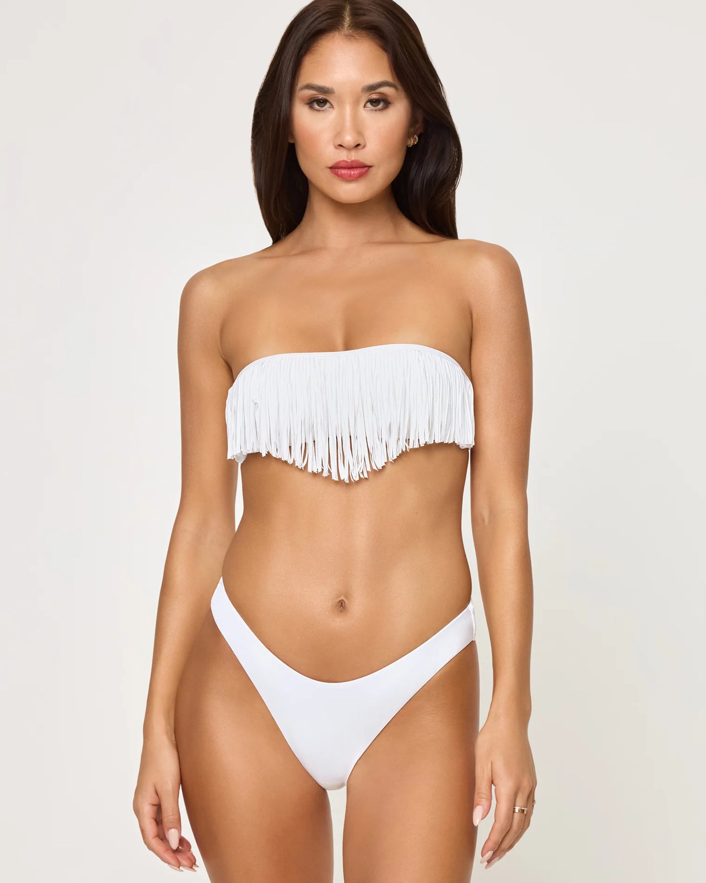 Rocky classic bikini bottom in White — view 4, L*Space