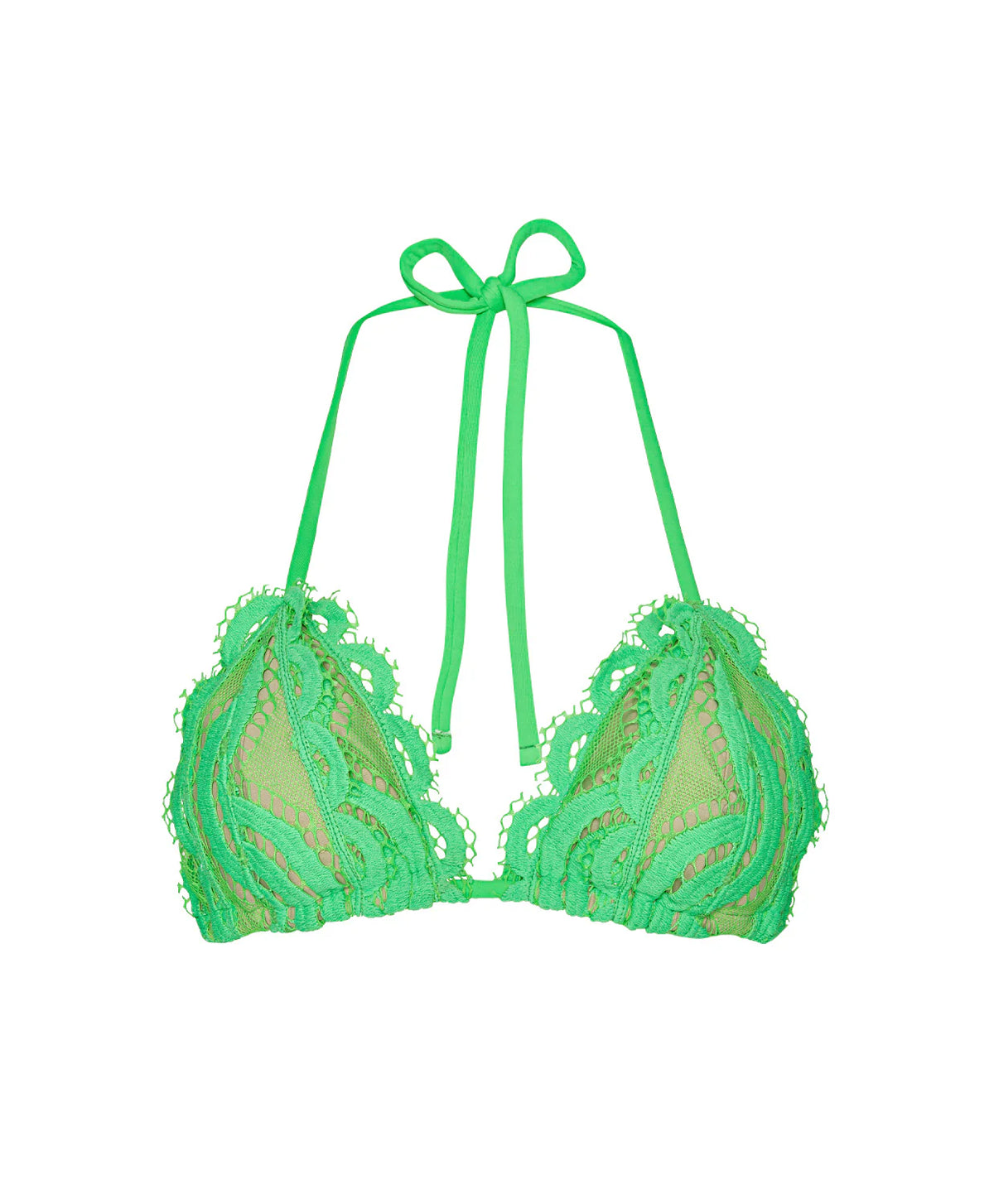 Lace triangle bikini top by PQ Swim