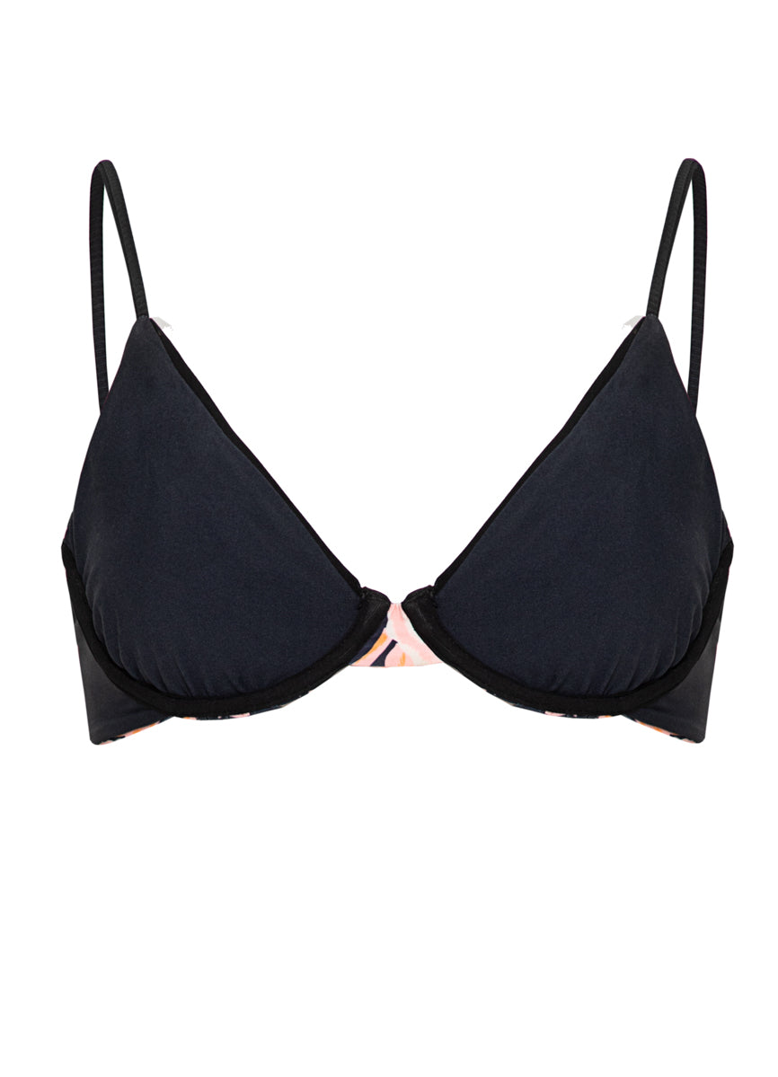Rose Petals Dainty Underwire Bikini Top