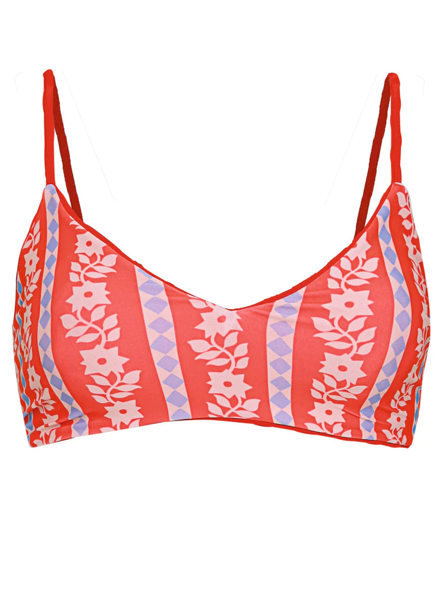 Apple Red Rocks Classic Bralette Bikini Top
