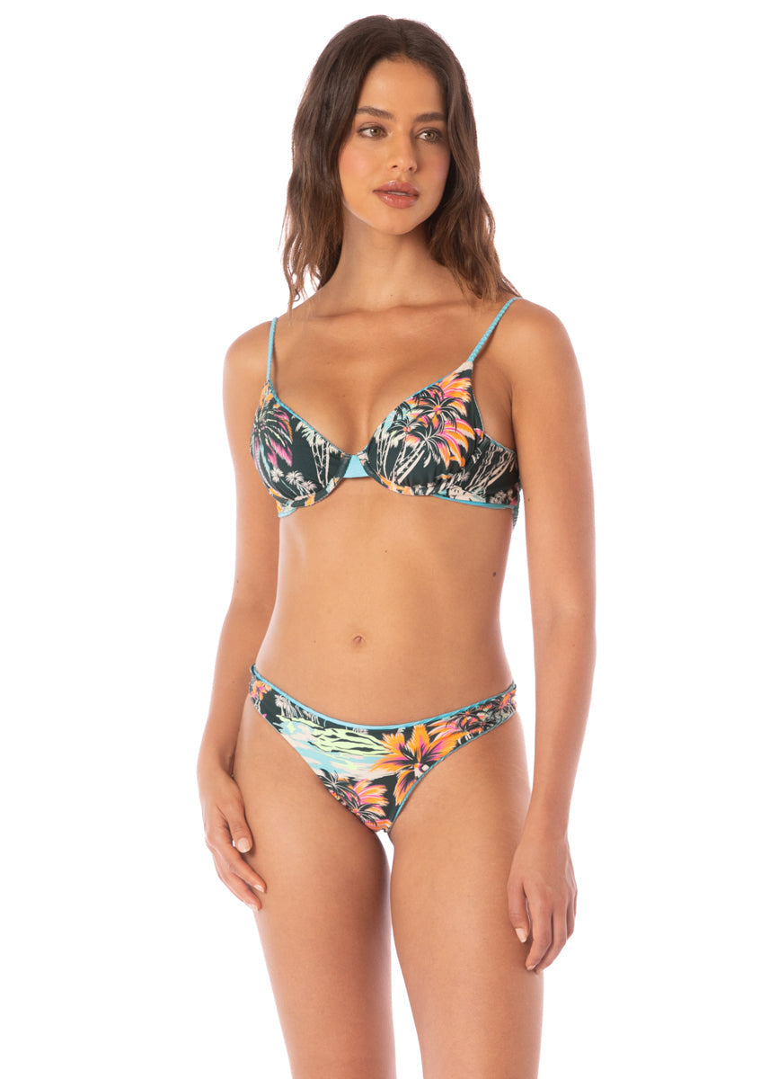 Sea Blue Dainty Underwire Bikini Top