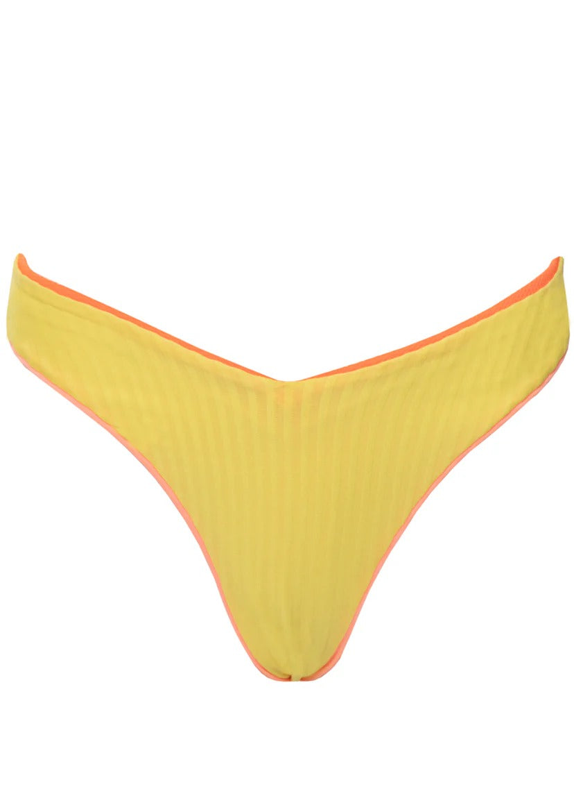Watermelon Daiquiri Valerian Regular Rise Double V Bikini Bottom