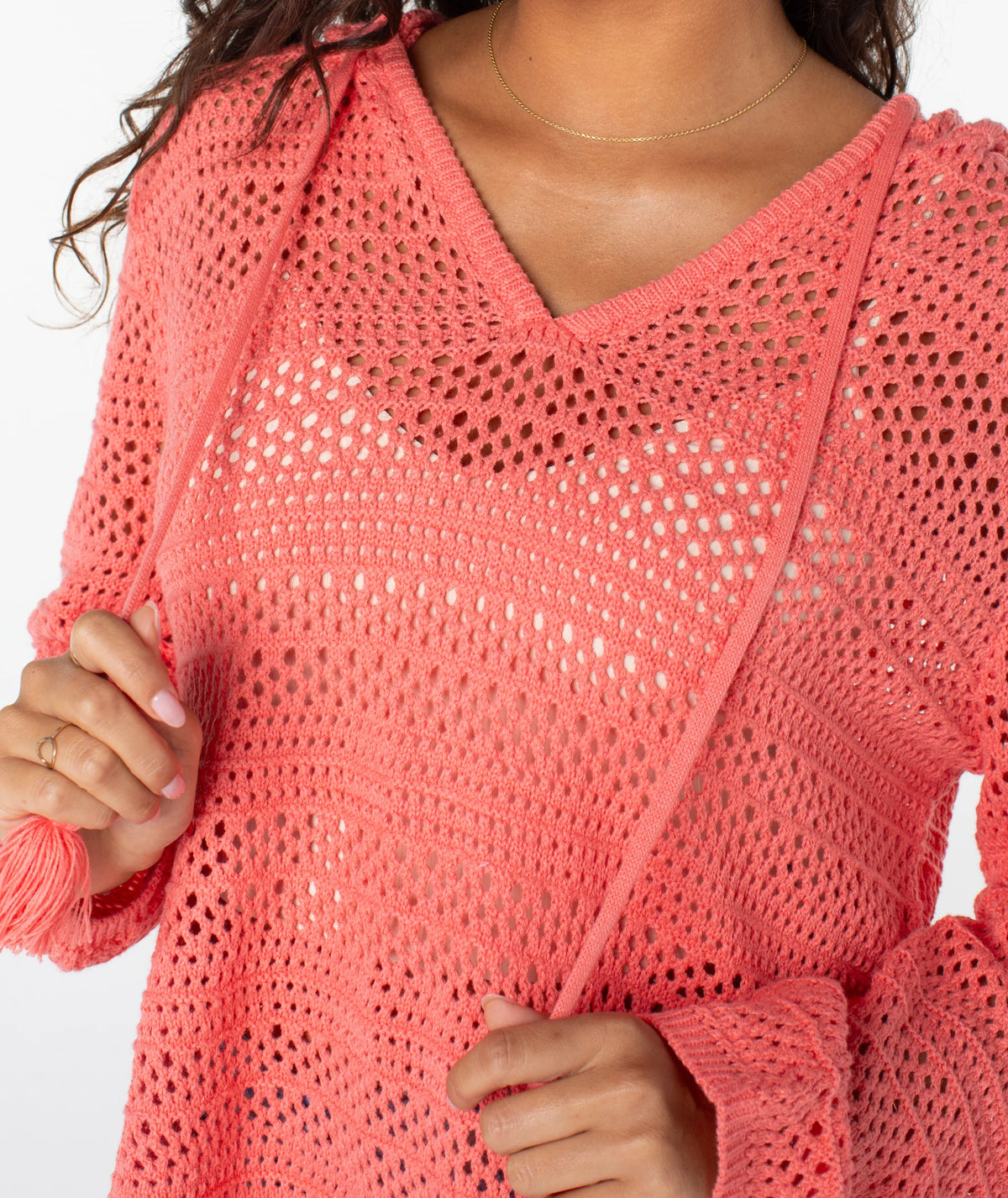 Hippie Love Solid V-Neck Sweater