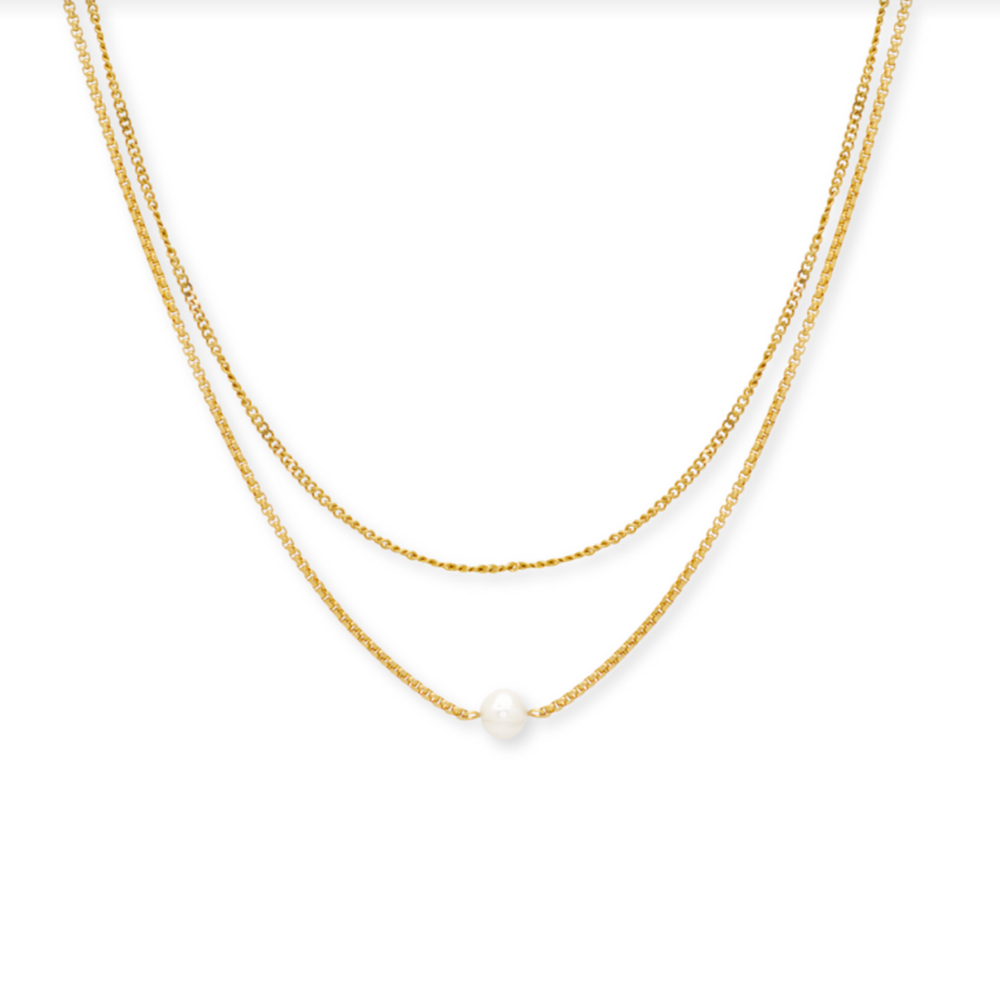 Layered Pearl Necklace