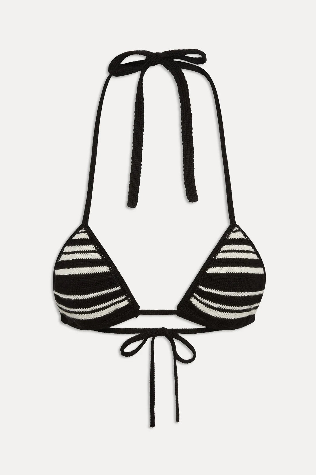 Tide Knit Triangle Bikini Top