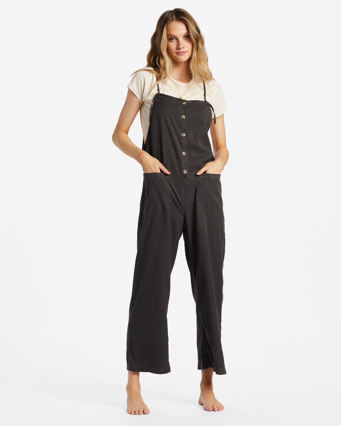 Beach Cruiser Wide-Leg Overalls