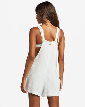 Beach Crush overalls in Salt Crystal — back view, Billabong
