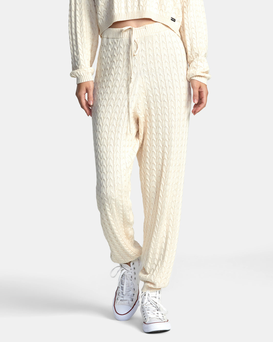 Soft Cable Knit Joggers