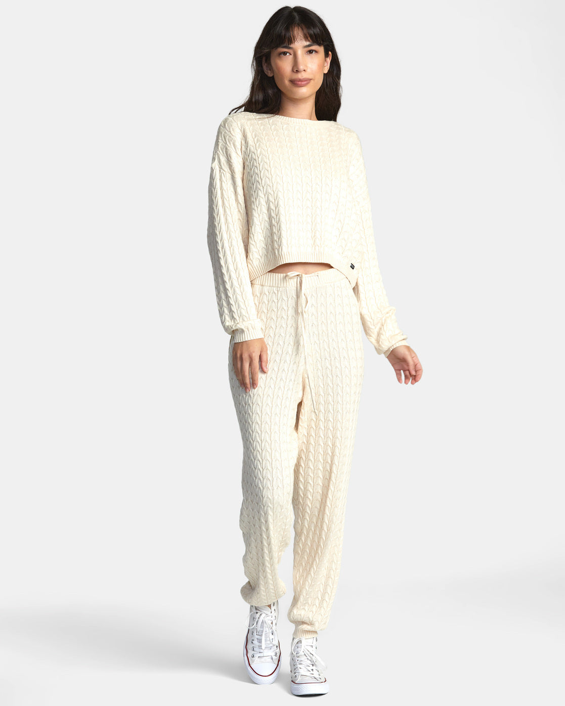 Soft Cable Knit Joggers