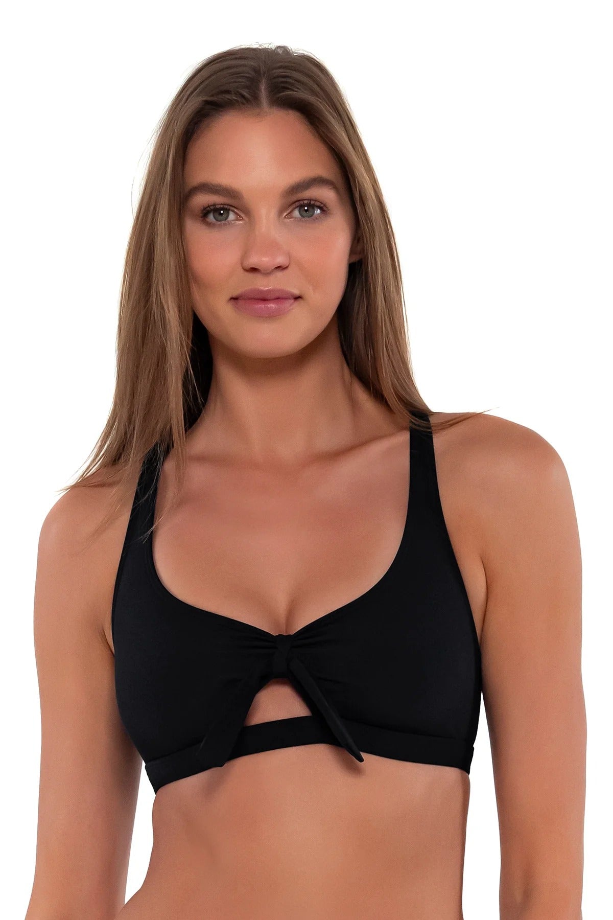 Brandi bralette bikini top by Sunsets — convertible halter swim top, view 9