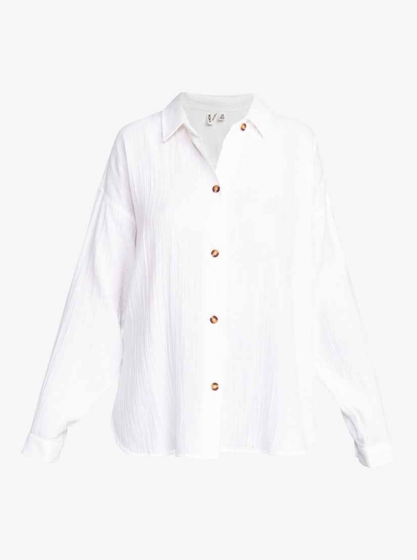 Morning Time Button Up Long Sleeve Top