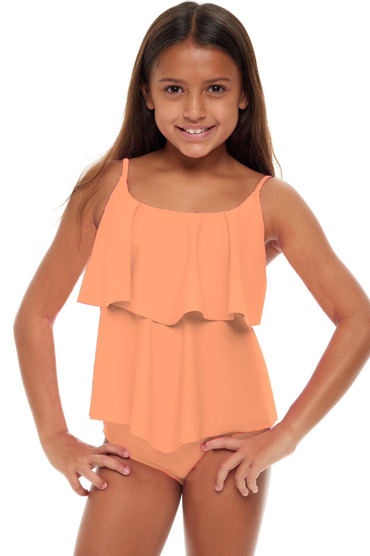 Girls Beach Babe Flounce Tankini The Bikini Shoppe
