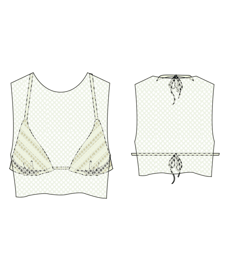 Don't Mesh With Me Crop Top Cover Up