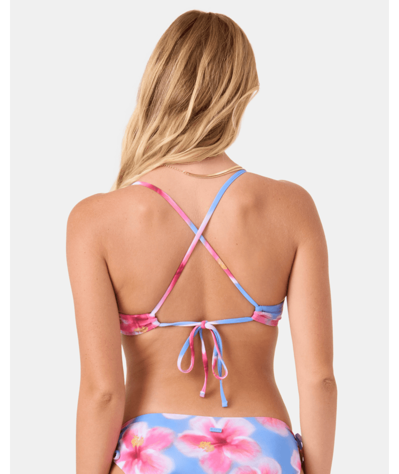 Hibiscus Daze Athletic Triangle Bikini Top