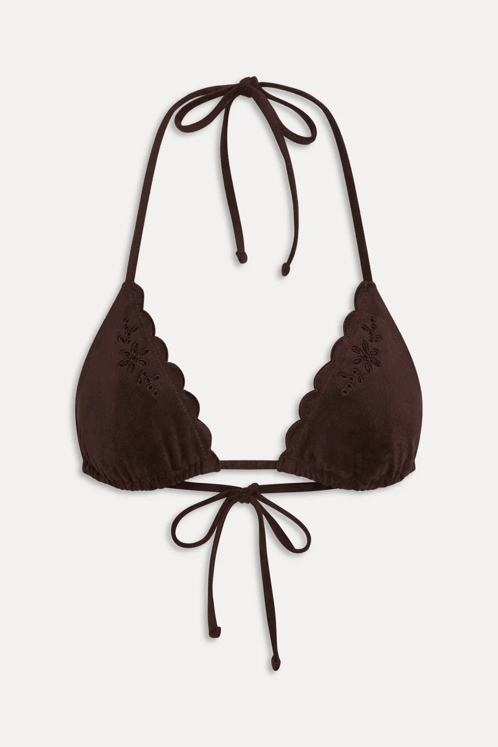 Nick Suede Triangle Bikini Top
