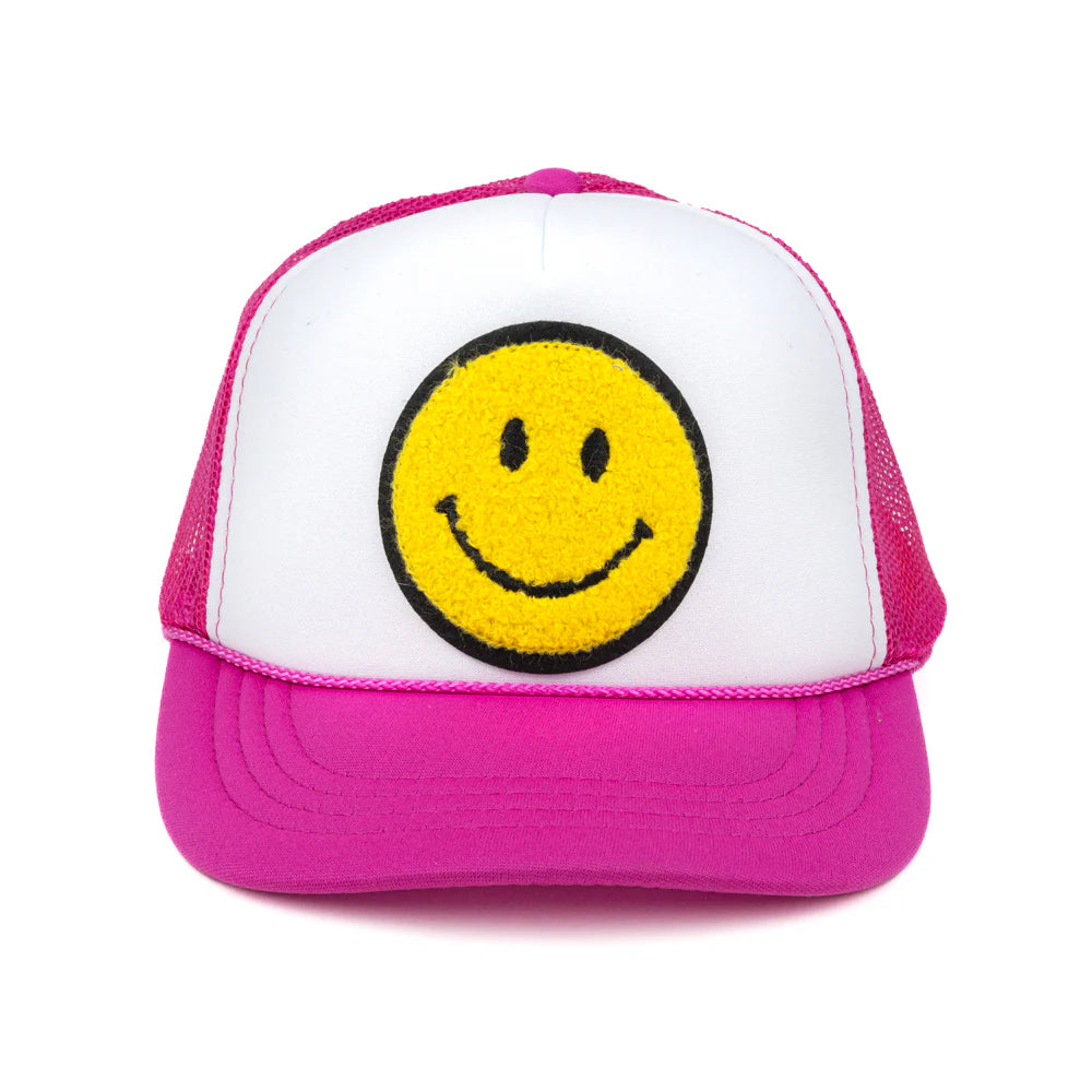 Smiley Face Kids Trucker Hat