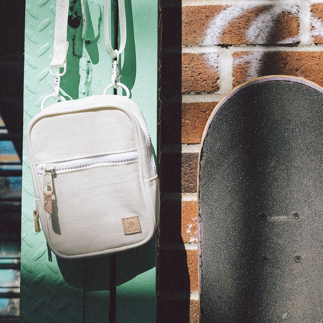 Off White crossbody bag in Off White by Thread Wallets — product view 3