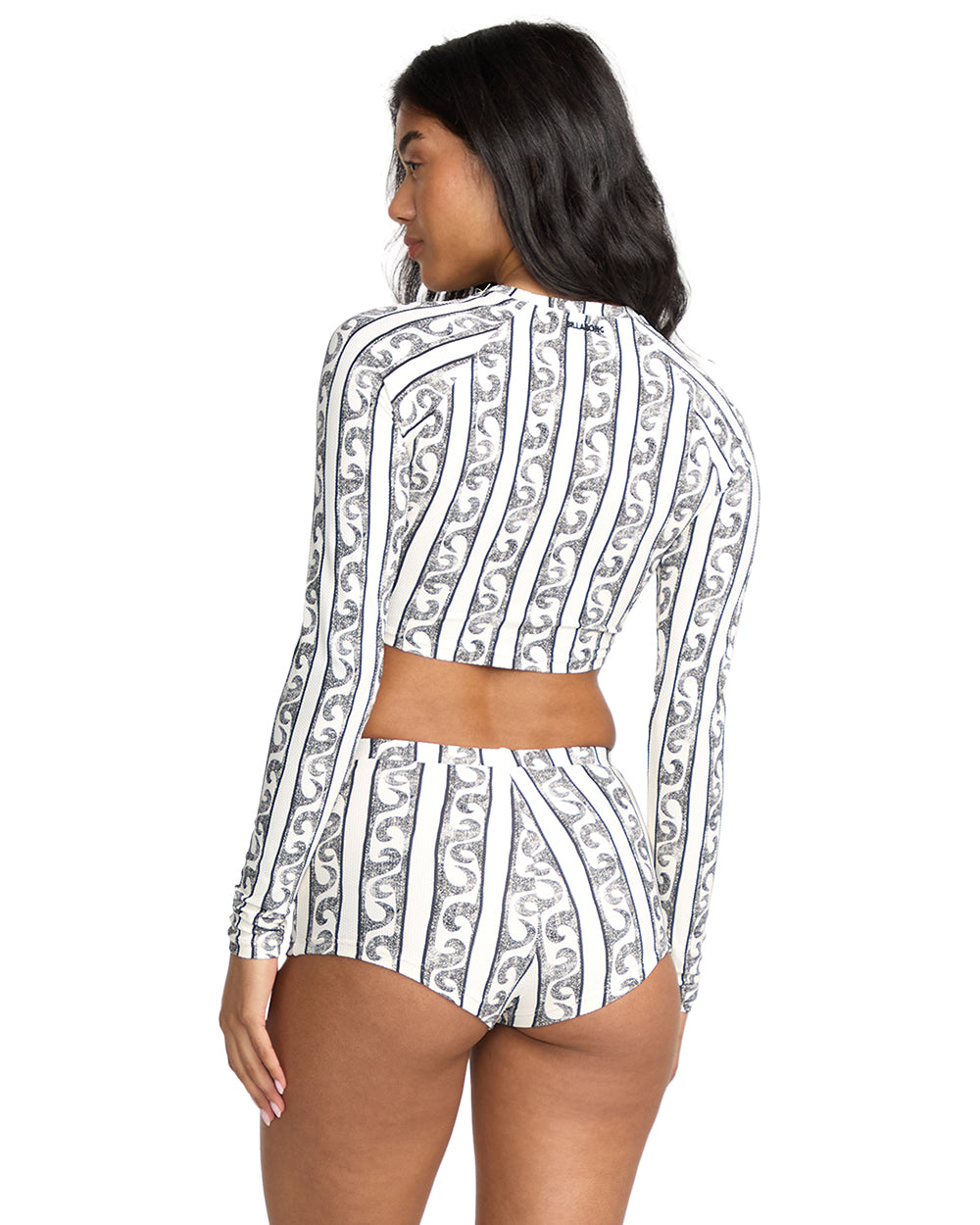 Wave Watcher Crop Longsleeve Rashguard