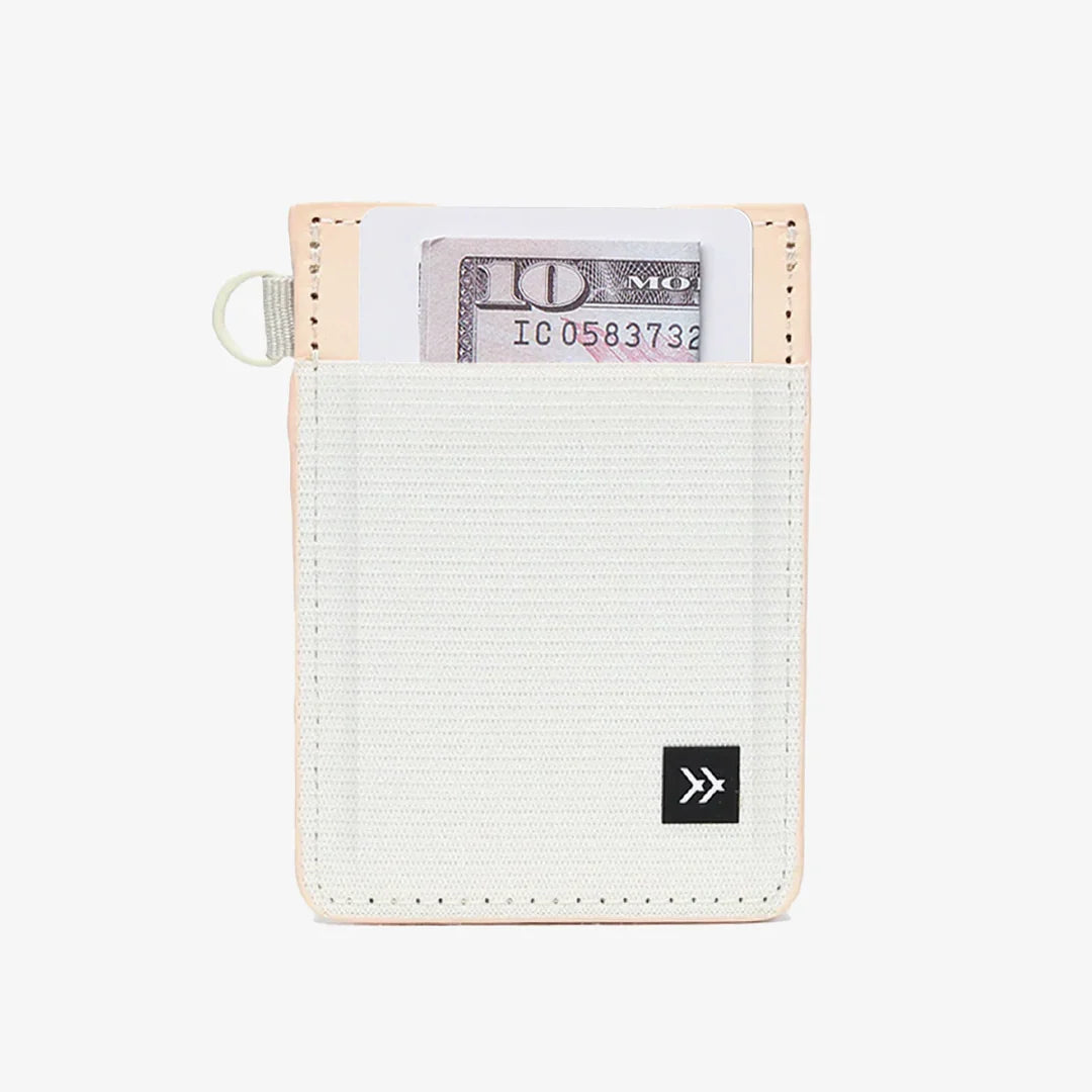 Thread Vertical Leather Wallet