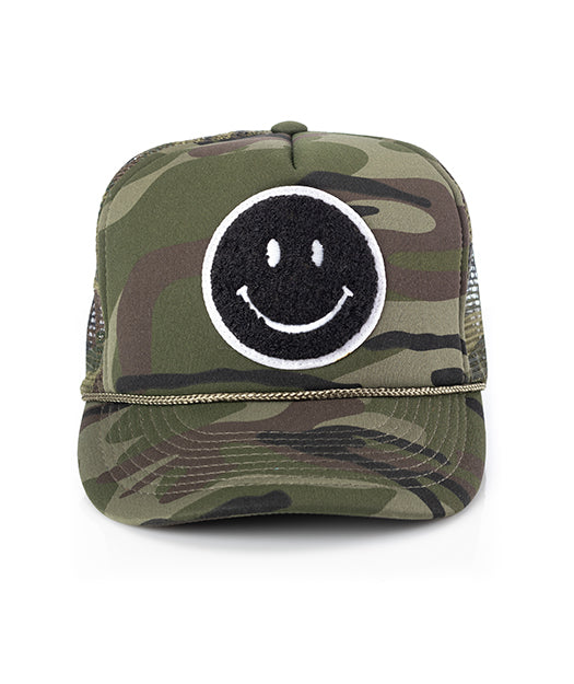 Local Beach Smiley Patch Trucker Hat