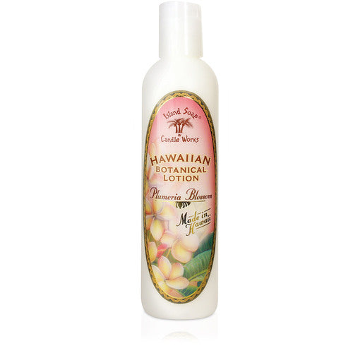 8.5 oz botanical lotion by Island Soap Company — front bottle view