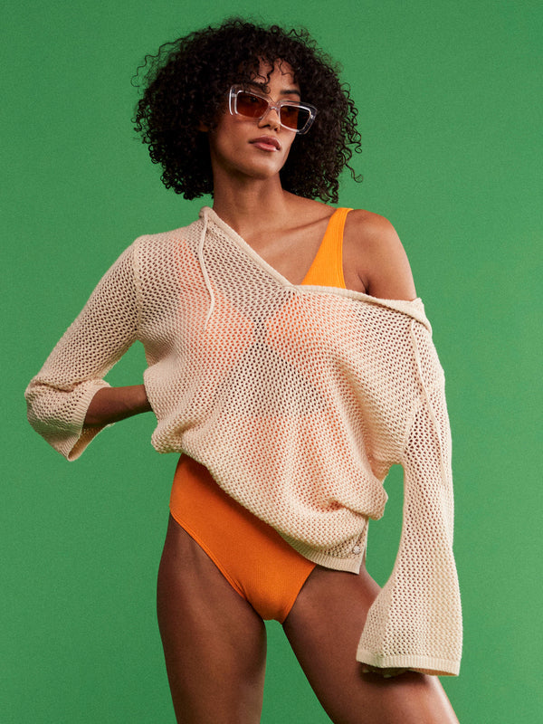 After Beach Break Knitted Hoodie The Bikini Shoppe