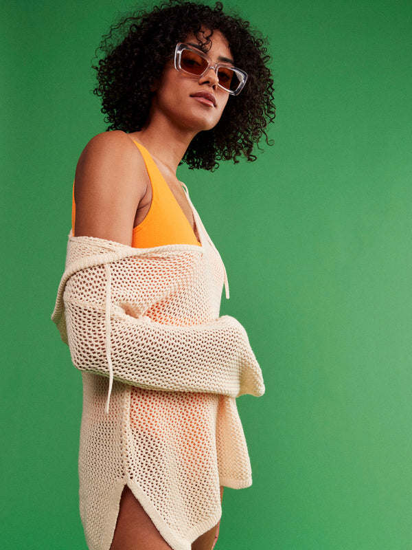 After Beach Break Knitted Hoodie The Bikini Shoppe