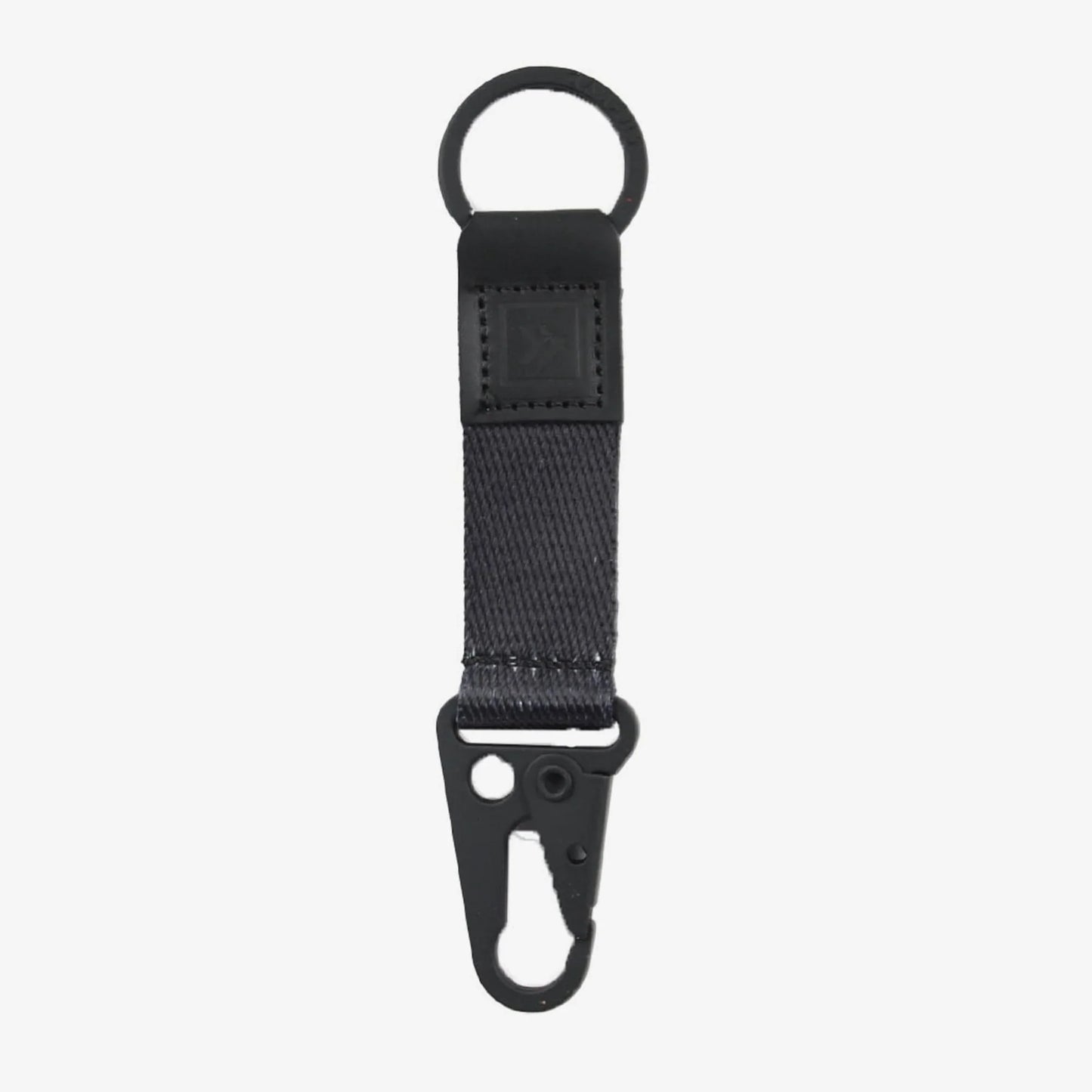 Thread keychain clip in Black by Thread Wallets — front view
