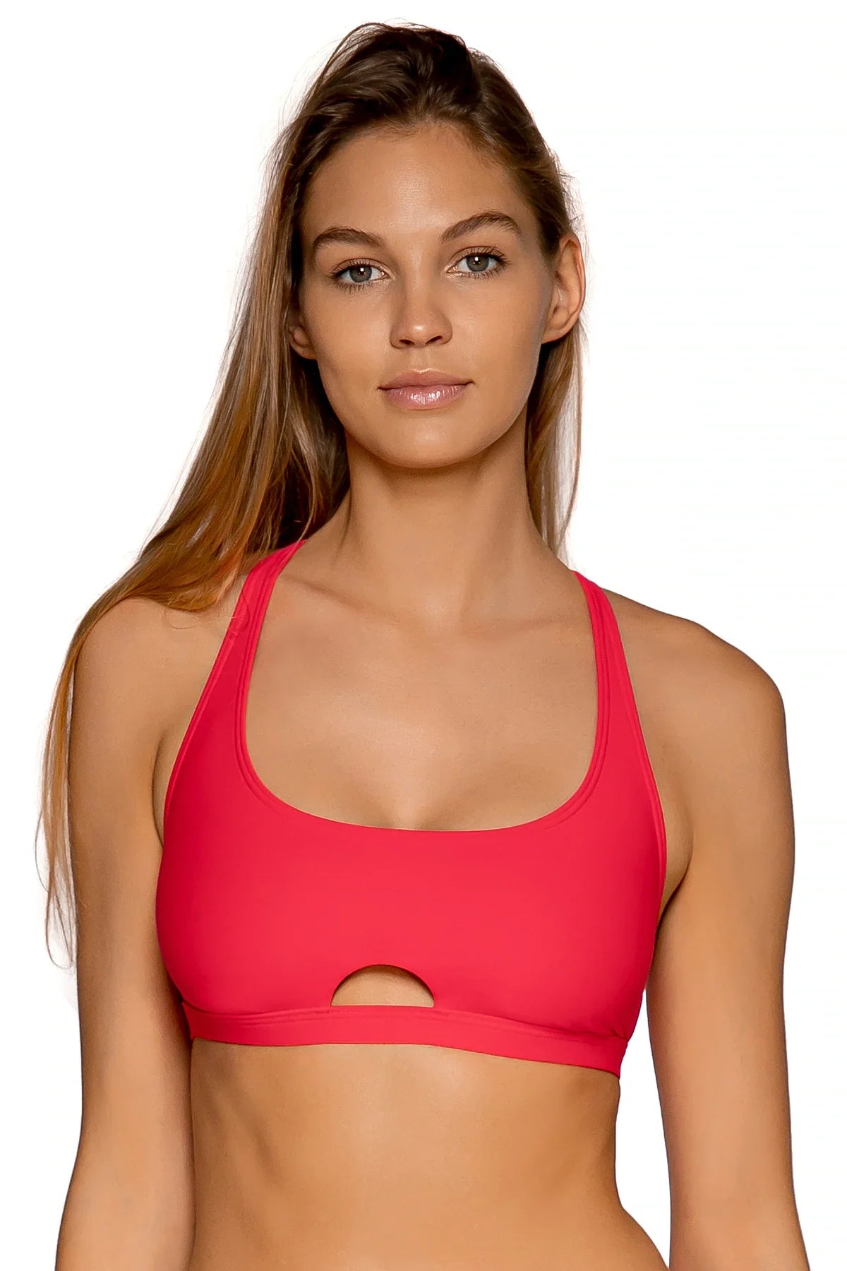 Brandi bralette bikini top by Sunsets — convertible halter swim top, view 11