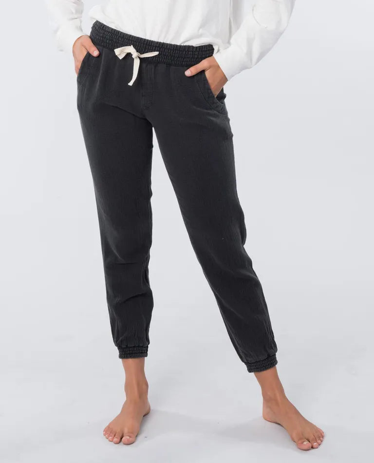 Classic Surf pant in Black — front view, Rip Curl