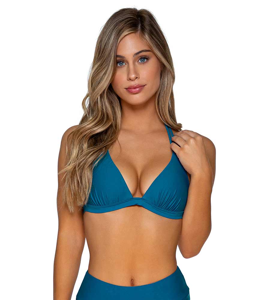 Deep Sea Triangle Bikini Top The Bikini Shoppe