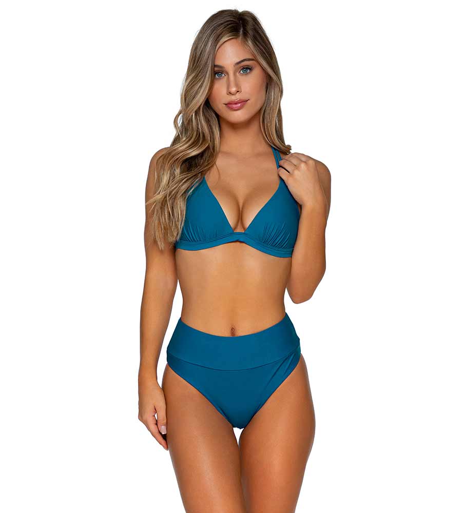 Deep Sea Triangle Bikini Top The Bikini Shoppe