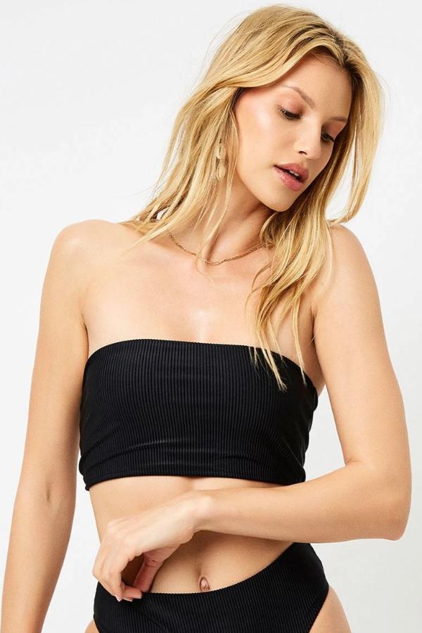 Jenna Ribbed Bikini Top The Bikini Shoppe