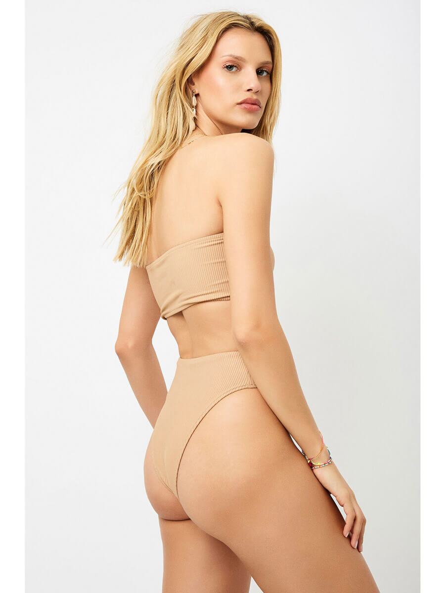 Jenna Ribbed Bikini Top The Bikini Shoppe
