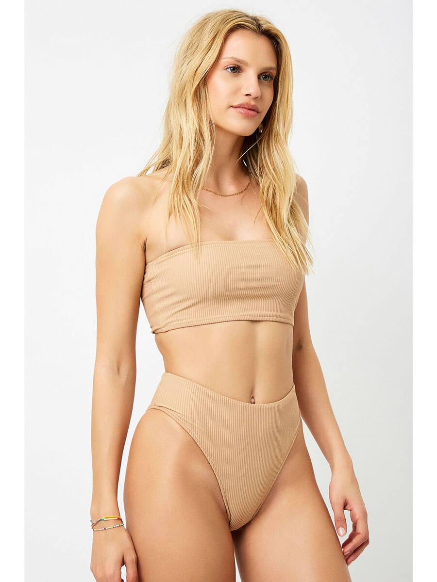 Jenna Ribbed Bikini Top The Bikini Shoppe