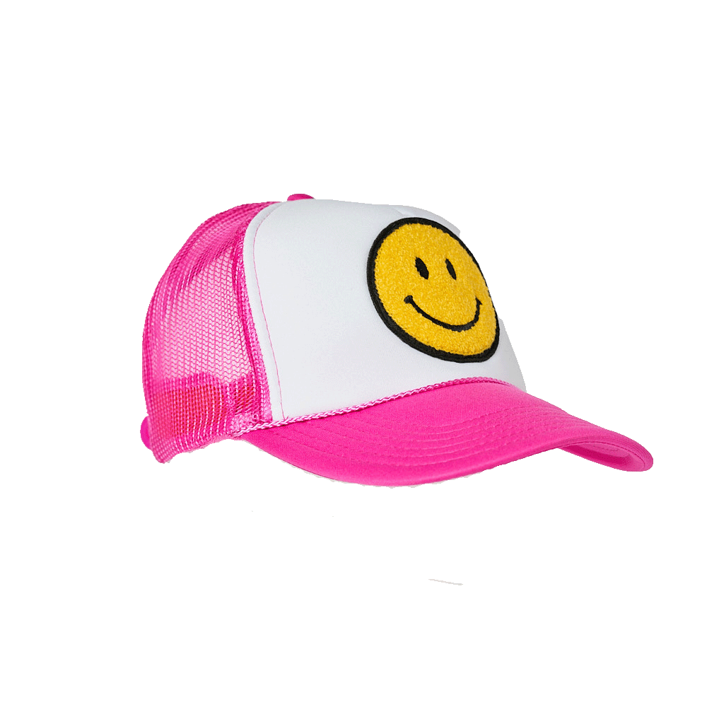 Local Beach Smiley Patch Trucker Hat