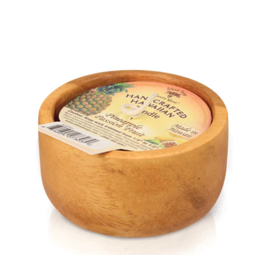 Monkey Pod Wood Bowl Candle The Bikini Shoppe